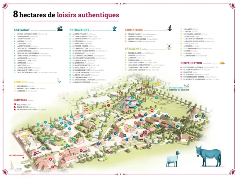 Le Parc du Bournat Map 2023