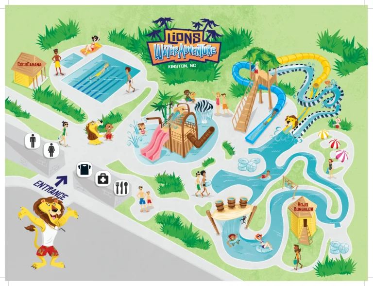 Lions Water Adventure Map 2023