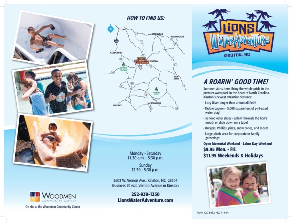 Lions Water Adventure Map 2025-2