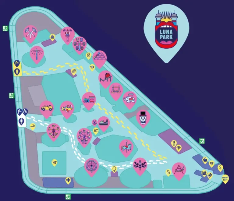 Luna Park Melbourne Map 2023