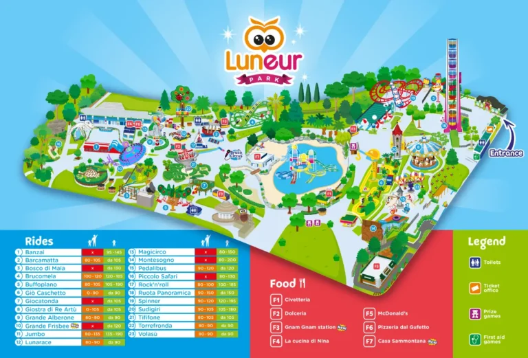 Luneur Park Map 2023