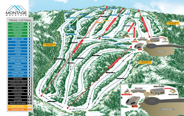 Montage Mountain Resorts Map 2024