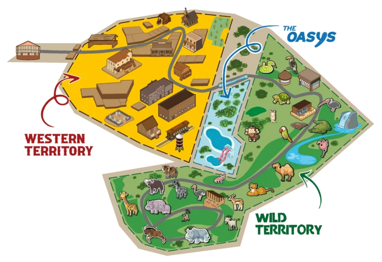 Oasys Mini Hollywood Theme Park Map 2025