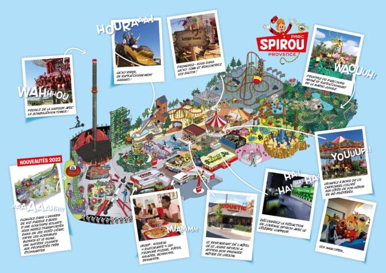 Parc Spirou Provence Map 2023