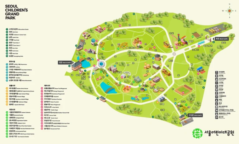 Seoul Children’s Grand Park Map 2024