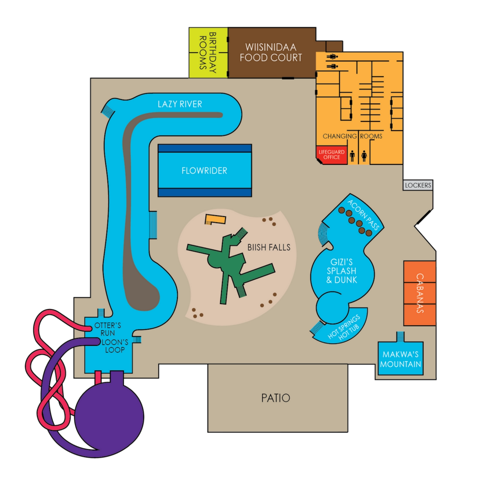 Soaring Eagle Waterpark and Hotel Map 2025