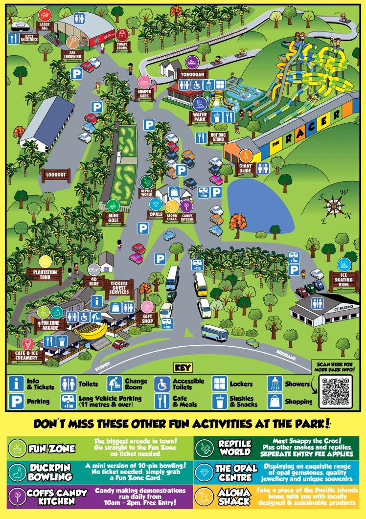 The Big Banana Fun Park Map 2025