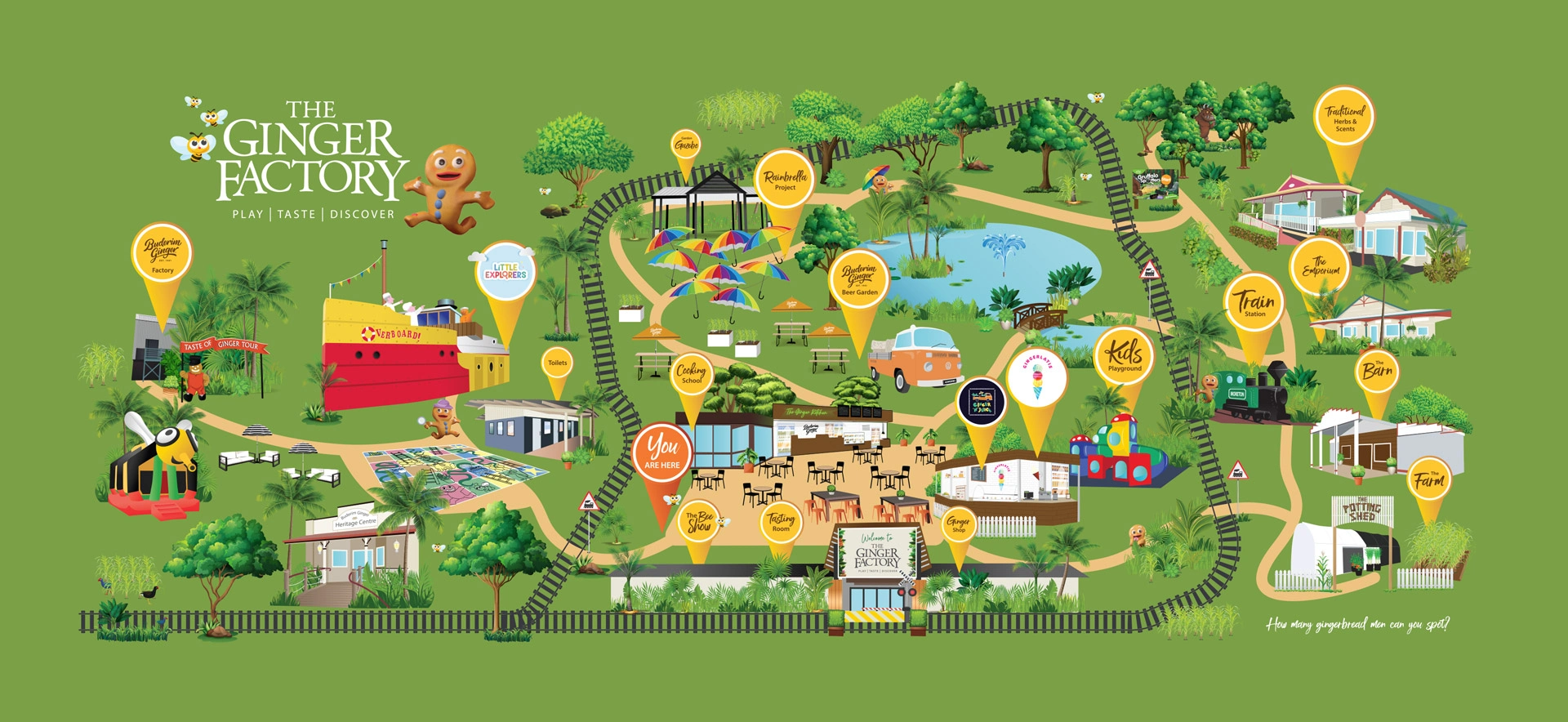 The Ginger Factory Map 2025