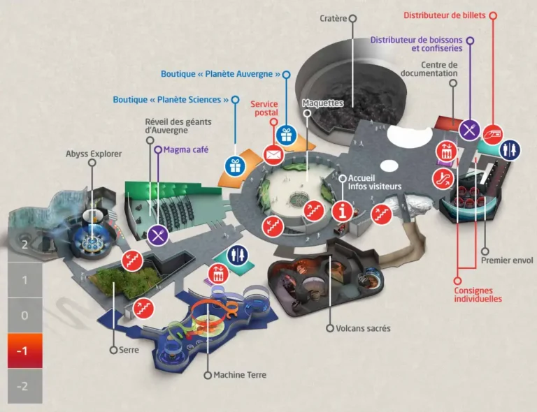 Vulcania Level Plan Map 2023