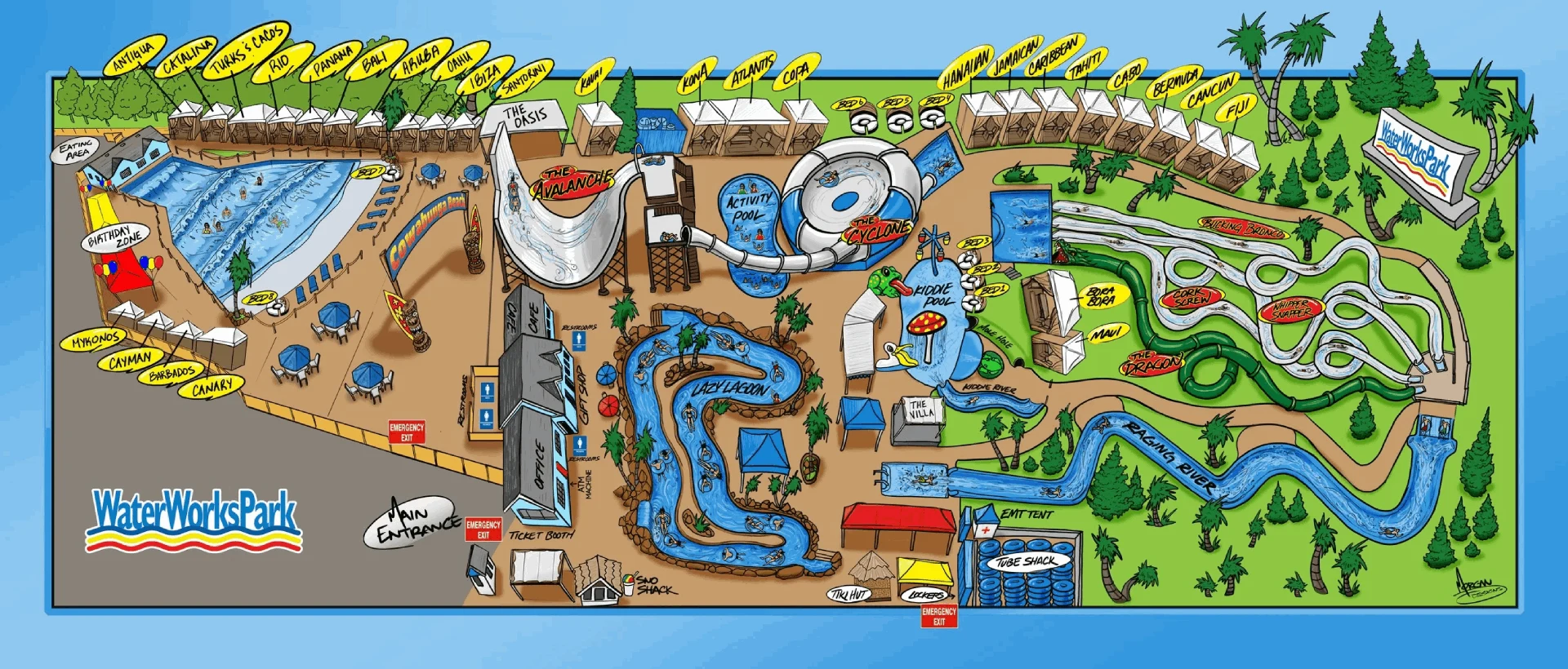 WaterWorks Park Map 2025