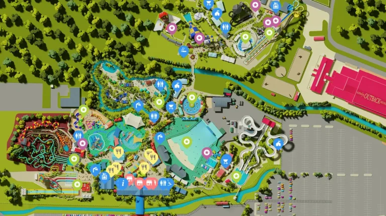 Wet'n'Wild Gold Coast Map 2023