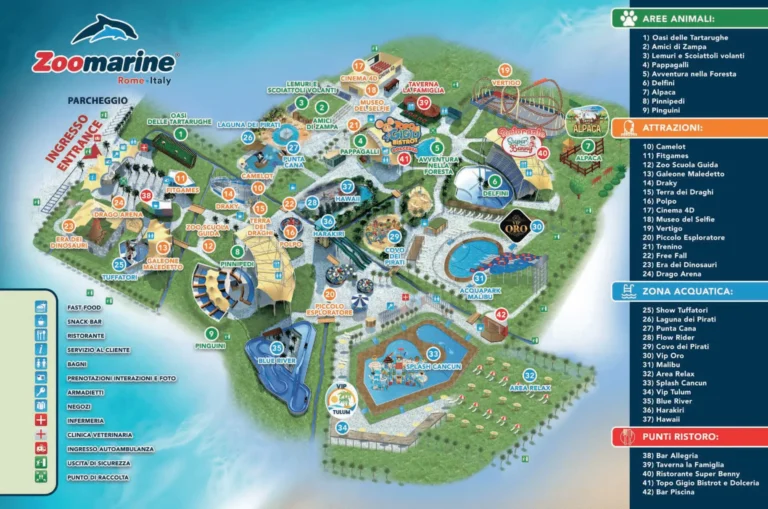 Zoomarine Map 2023