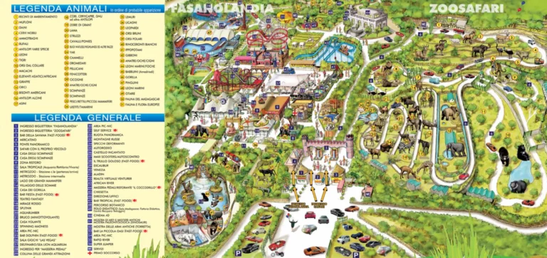 Zoosafari Fasanolandia Map 2021
