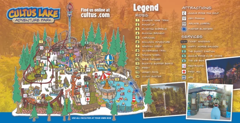 Cultus Lake Adventure Park Map 2023