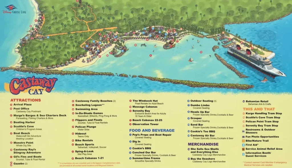Disney Castaway Cay Map 2020