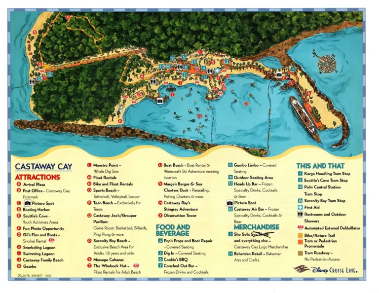 Disney Castaway Cay Map 2025