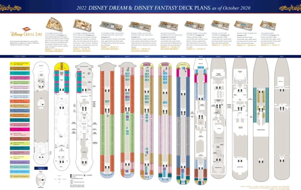 Disney Dream Map 2022