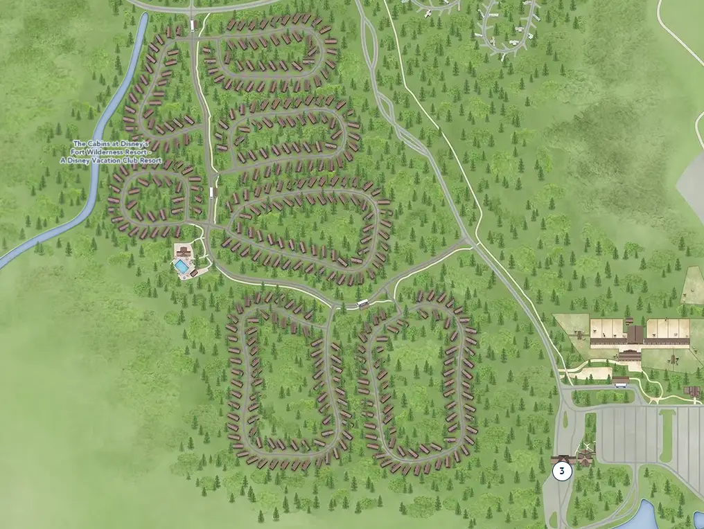 Disney Fort Wilderness Campground Map with Site Numbers (2023 2024)