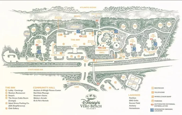 Disney Vero Beach Resort Map 2023