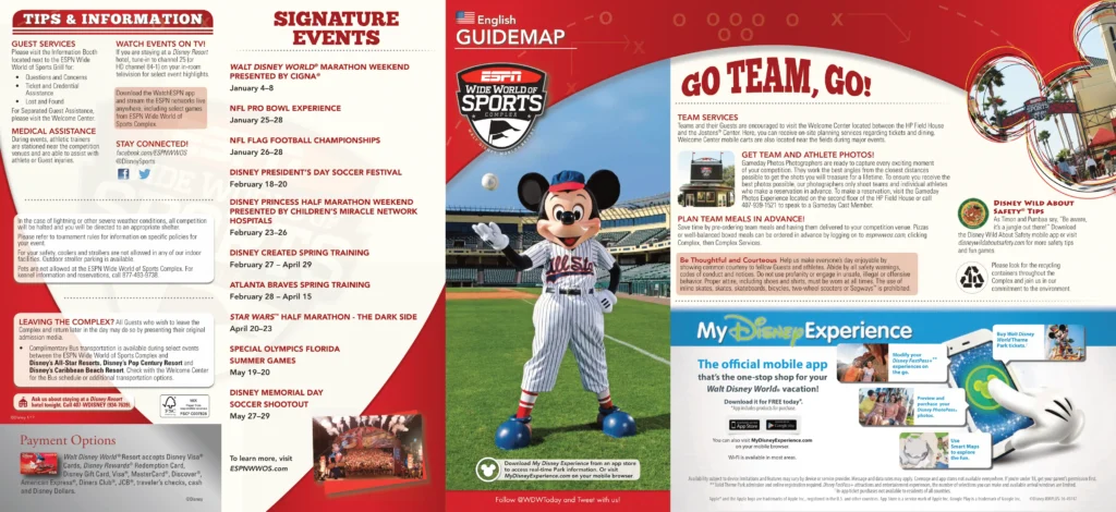ESPN Wide World of Sports Complex Map 2016