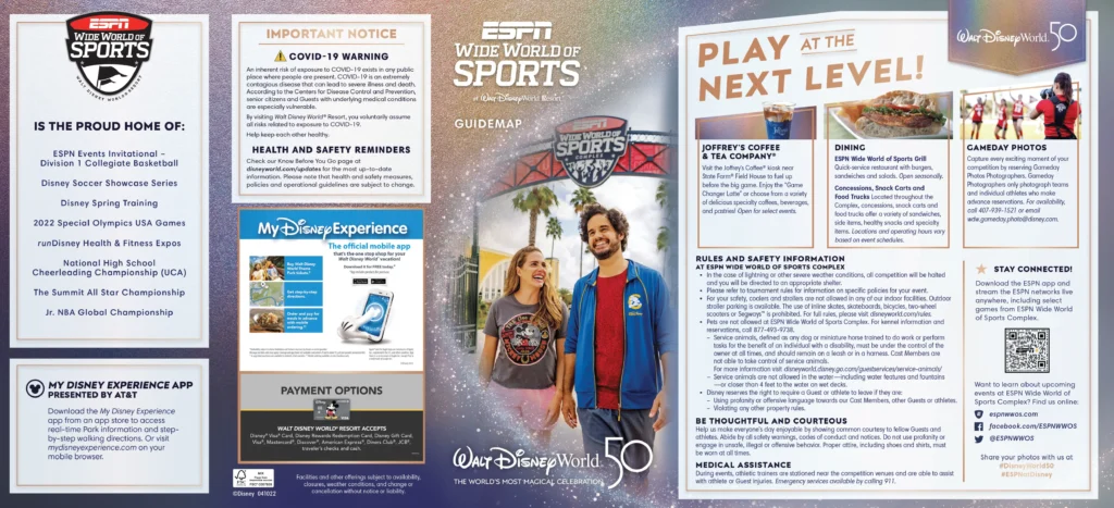 ESPN Wide World of Sports Complex Map 2022