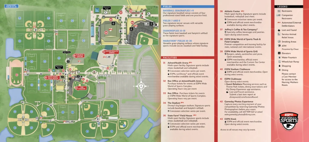 ESPN Wide World of Sports Complex Map 2023