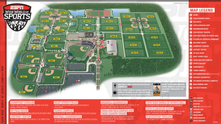 ESPN Wide World of Sports Complex Map 2025