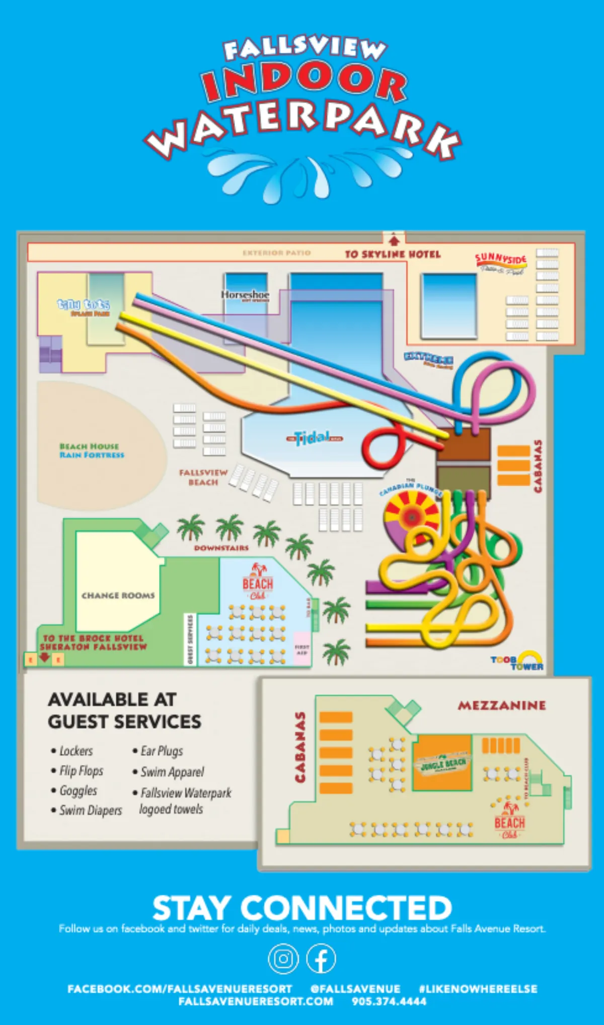 Fallsview Indoor Waterpark Map 2025