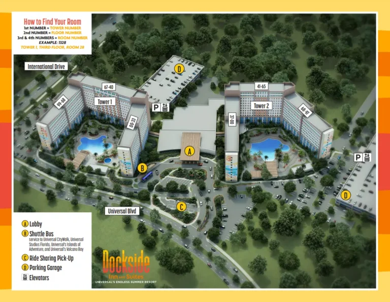 Universal’s Endless Summer Resort - Dockside Inn and Suites Map 2023