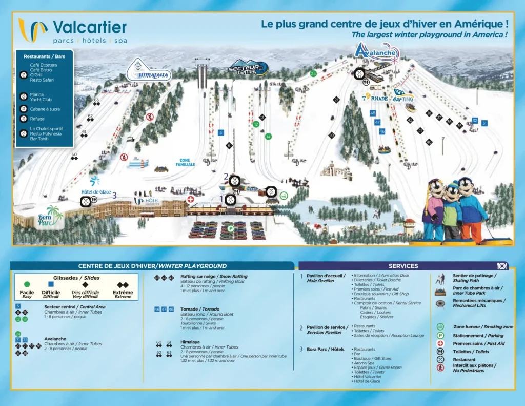 Valcartier Vacation Village Map 2023