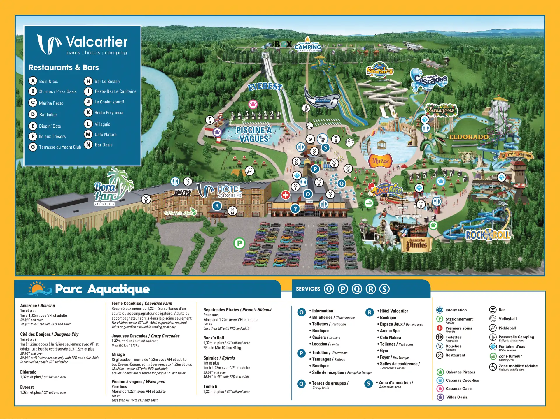 Valcartier Vacation Village Map 2025