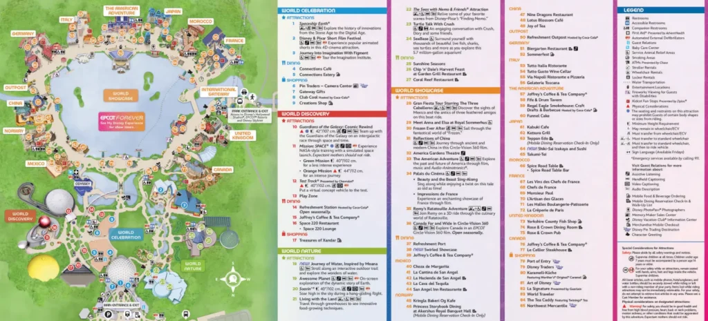 World Showcase Map 2023