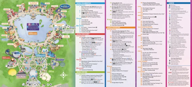 World Showcase Map 2025