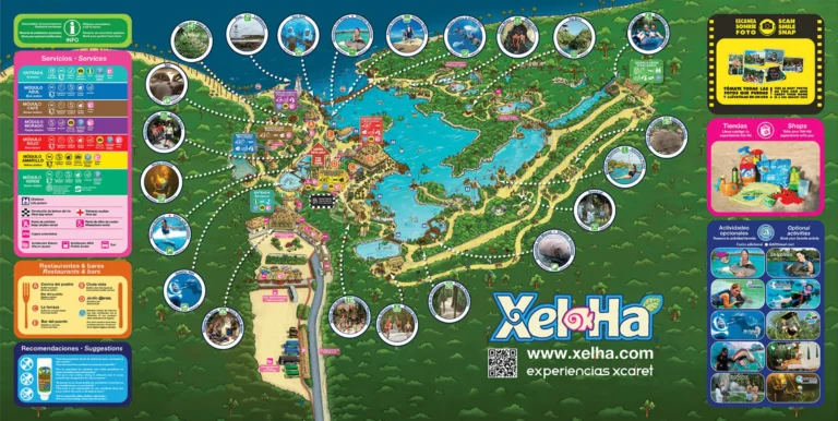 Xel-Há Park Map 2024