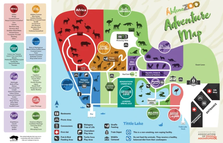 Abilene Zoo Map 2024