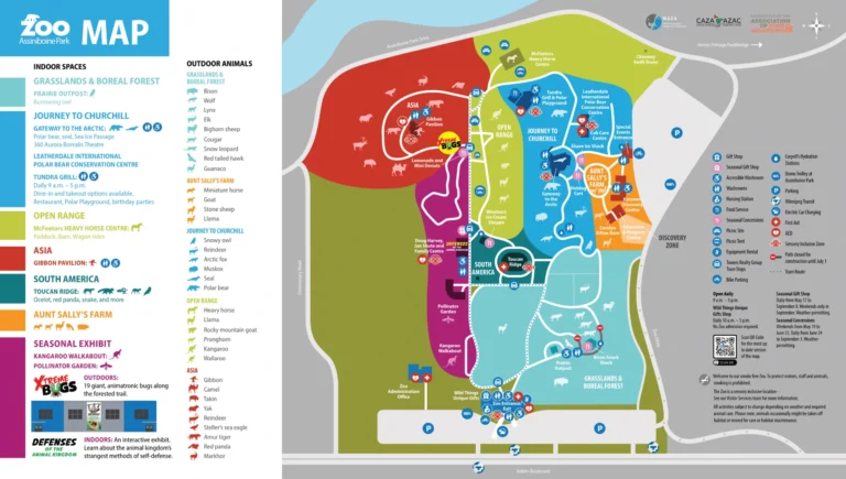 Assiniboine Park Zoo Map 2024