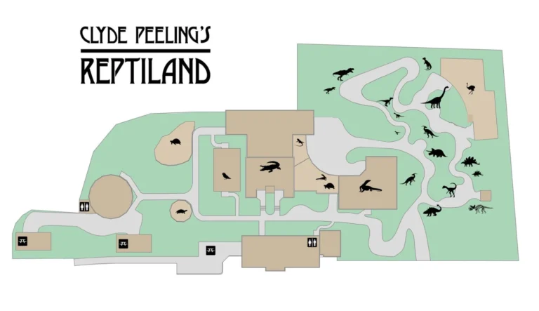 Clyde Peeling's Reptiland Map 2024