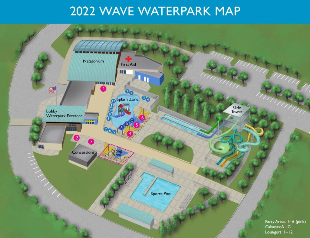 Dublin Wave Waterpark Map 2022