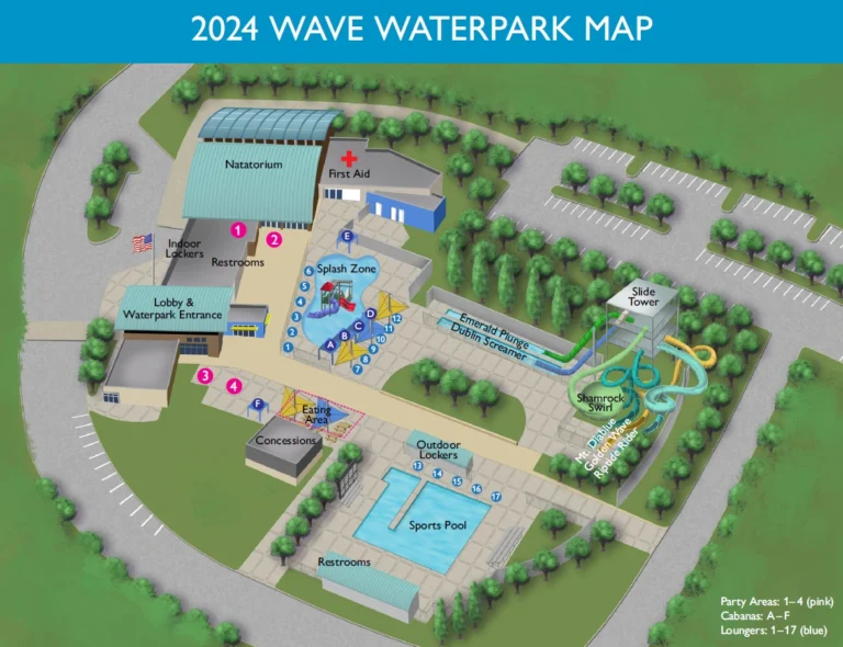Dublin Wave Waterpark Map 2024