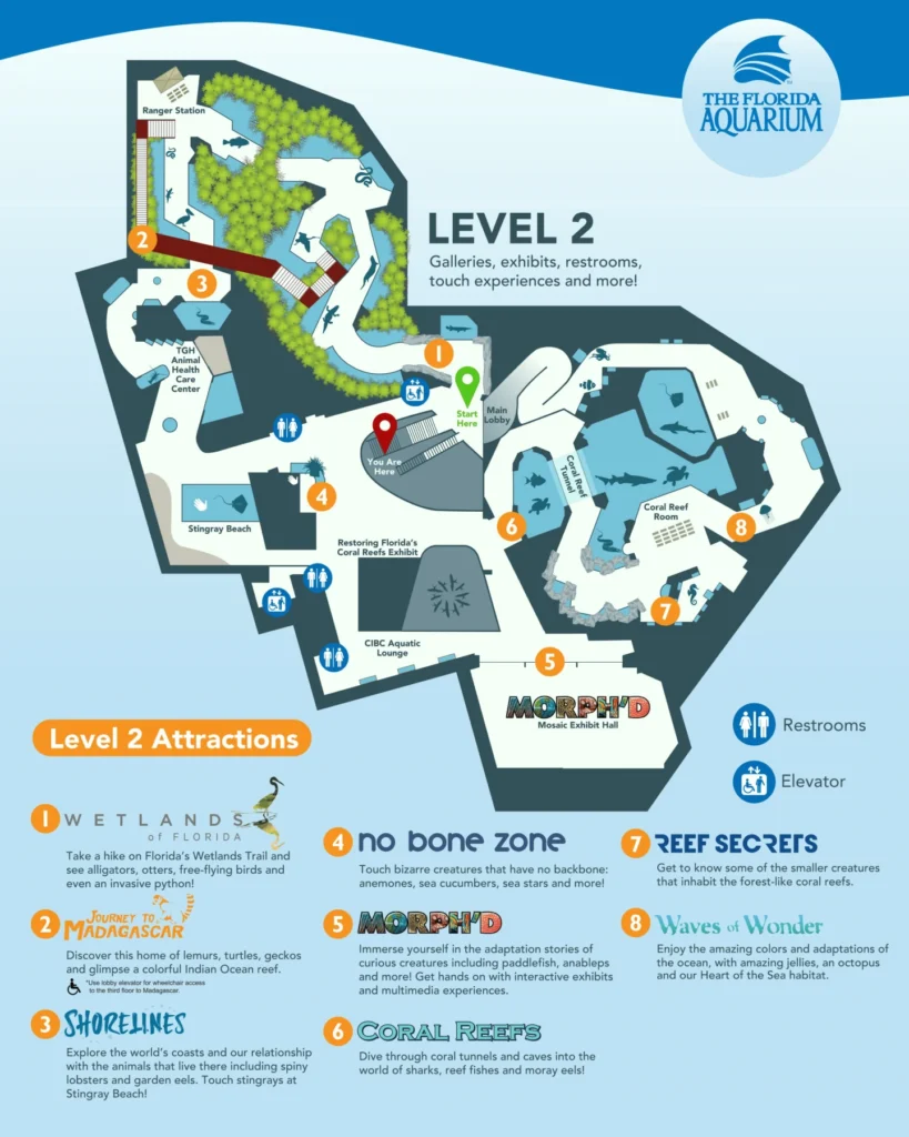 Florida Aquarium Map 2023