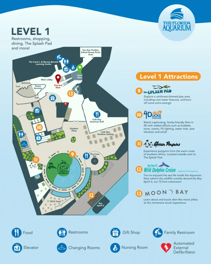 Florida Aquarium Map 2023