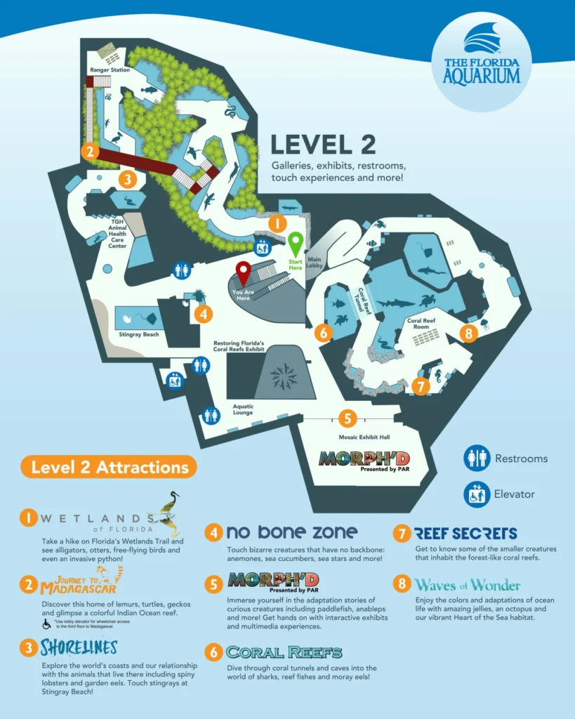 Florida Aquarium Map 2024