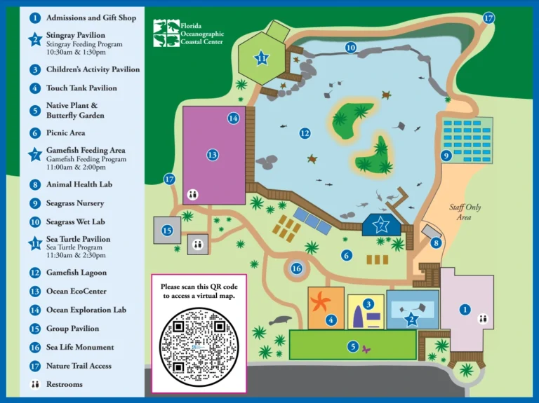 Florida Oceanographic Coastal Center Map 2021