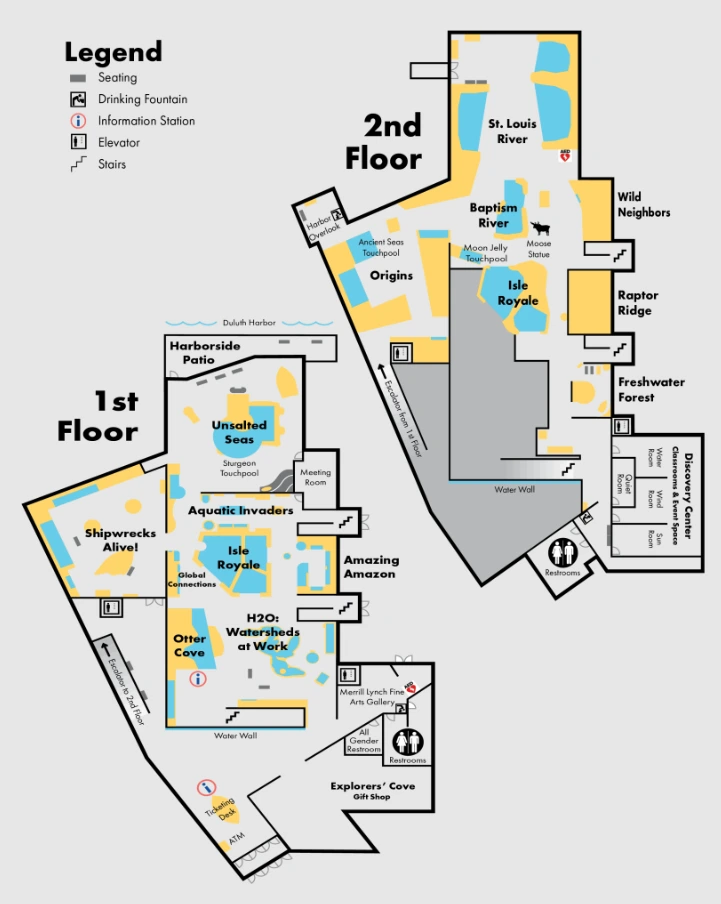 Great Lakes Aquarium Map 2023