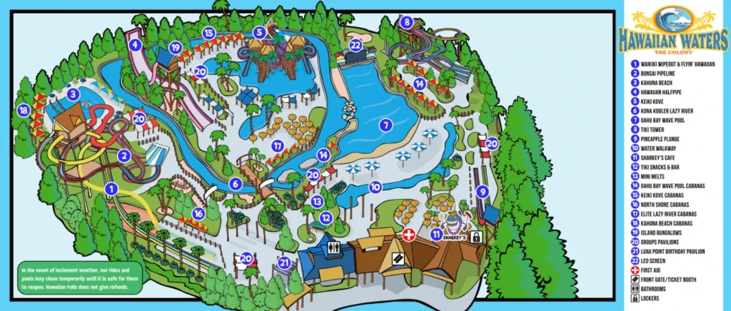 Hawaiian Waters Colony Map 2023