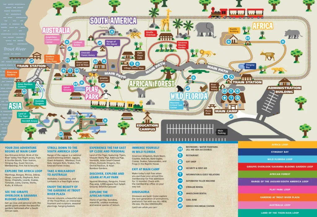 Jacksonville Zoo Map (2022 2020)