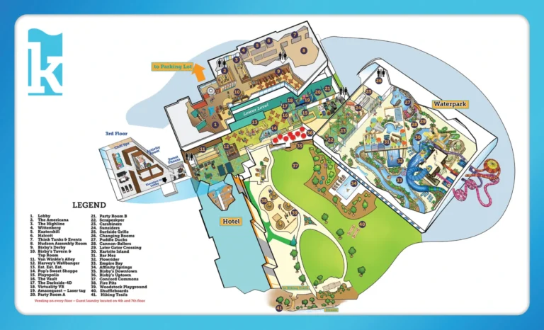 Kartrite Resort & Indoor Waterpark Map 2022
