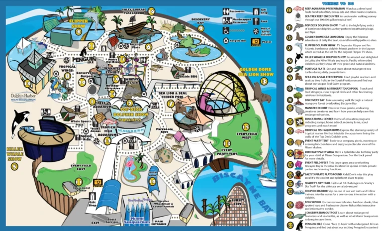 Miami Seaquarium Map 2021
