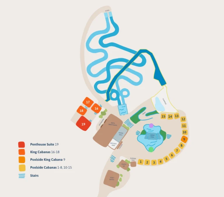 Mustang Waterpark Map 2024