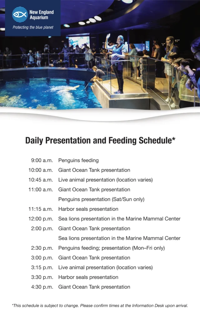 New England Aquarium Map 2023